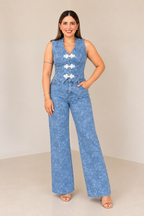 Set Azul de Chaleco y Pantalón