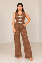 Set Marrón de Chaleco y Pantalón