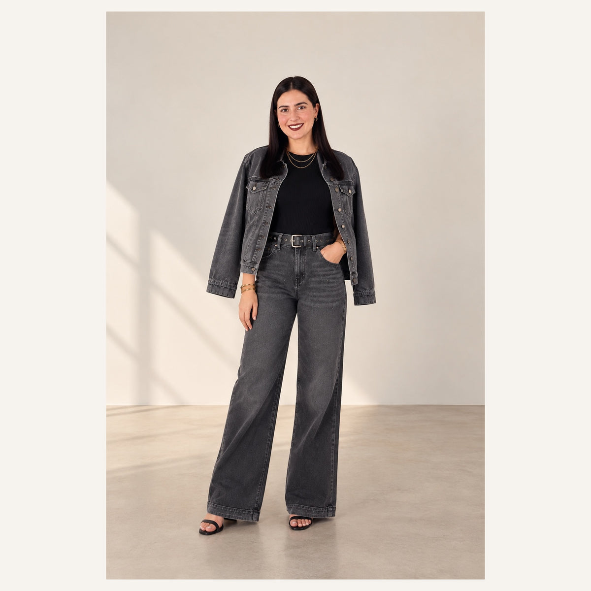 Set gris de Blazer y pantalón