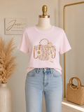 Sofia Pink Bag Tee