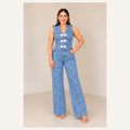 Set Azul de Chaleco y Pantalón