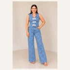 Set Azul de Chaleco y Pantalón