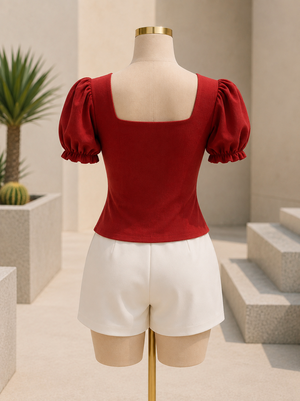 Scarlet Puff Sleeve Blouse