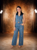 Dakota Embroidered denim set