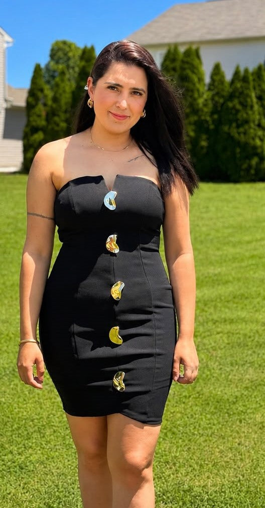 Victoria/Tiered Jewel Mini Dress