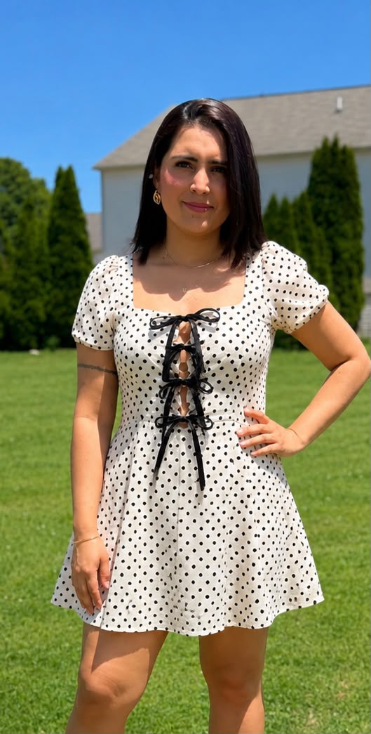 Luna/Polka Dot Mini Dress
