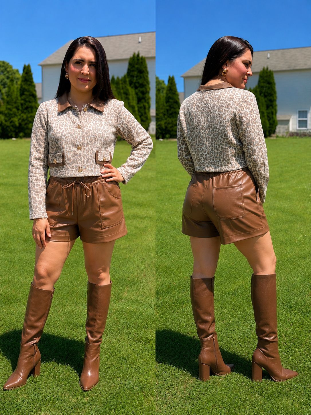 Savannah/Leopard Button Jacket