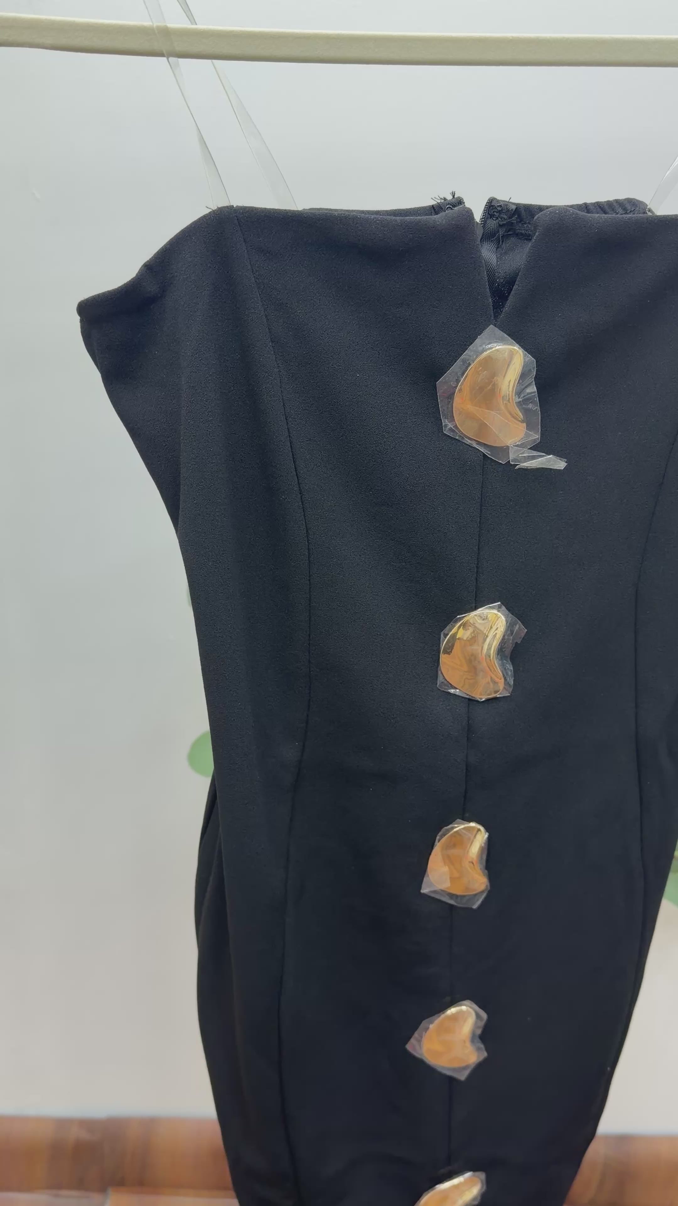 Emmeline/Black Mini Dress