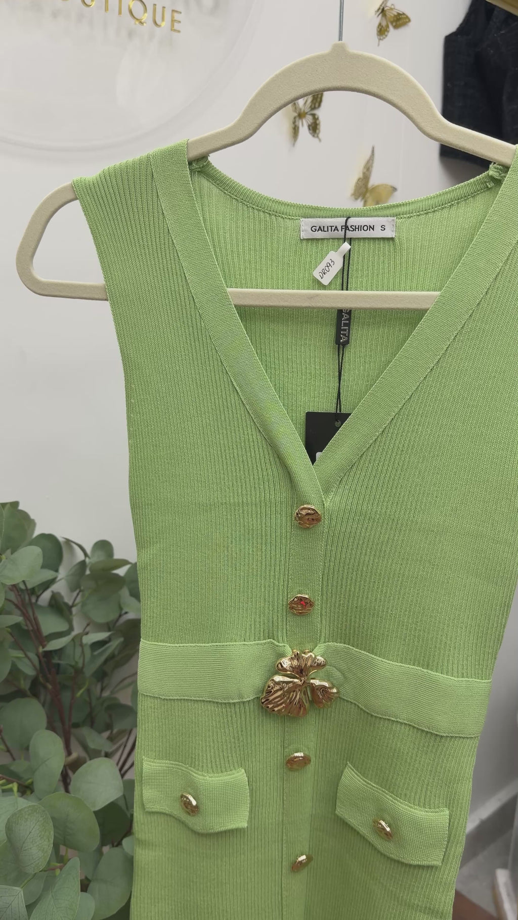 Sophia Green Midi Dress