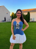 Skye/Floral Neck Mini Dress